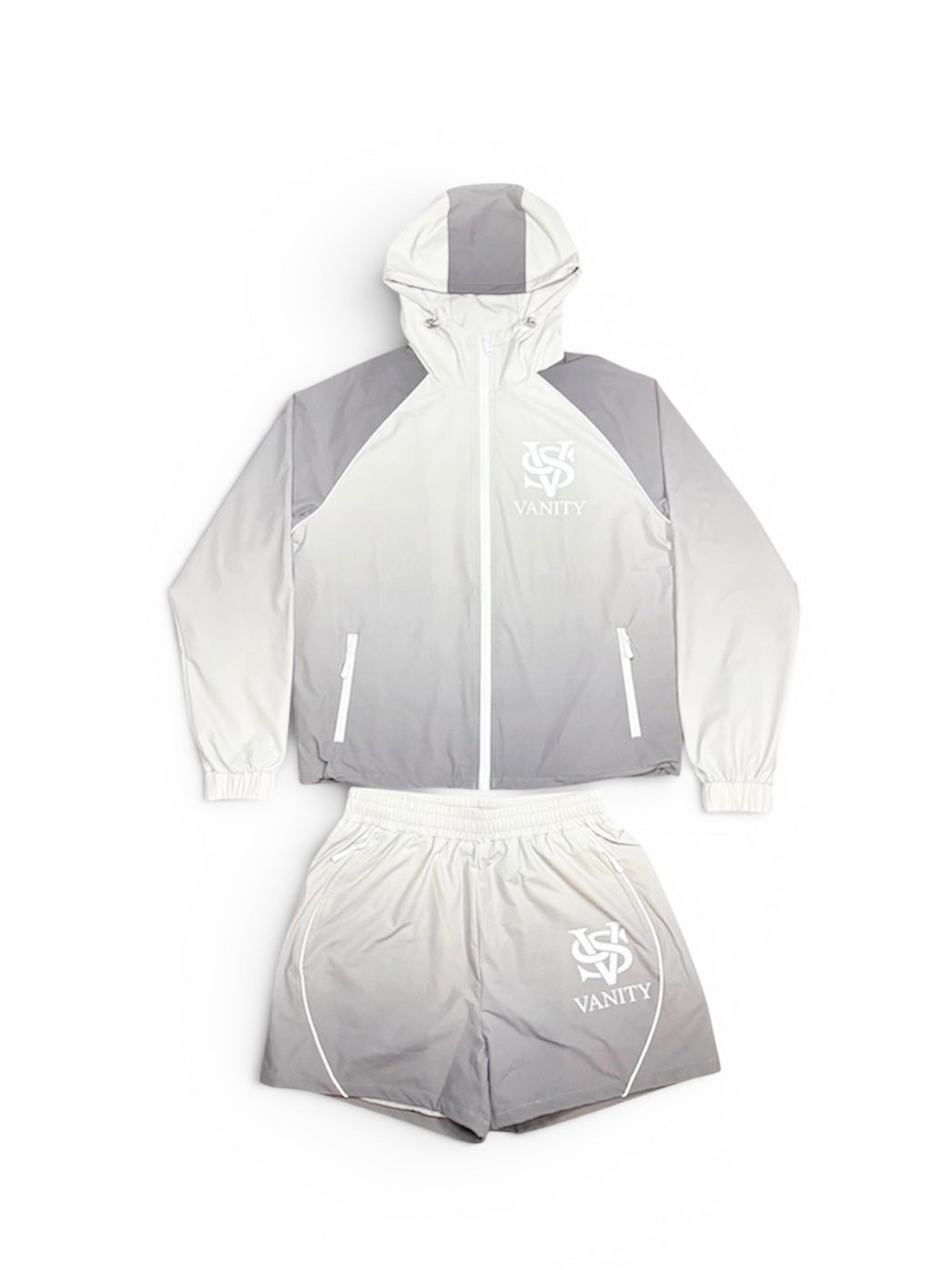 Grey Sequor Windbreaker Set
