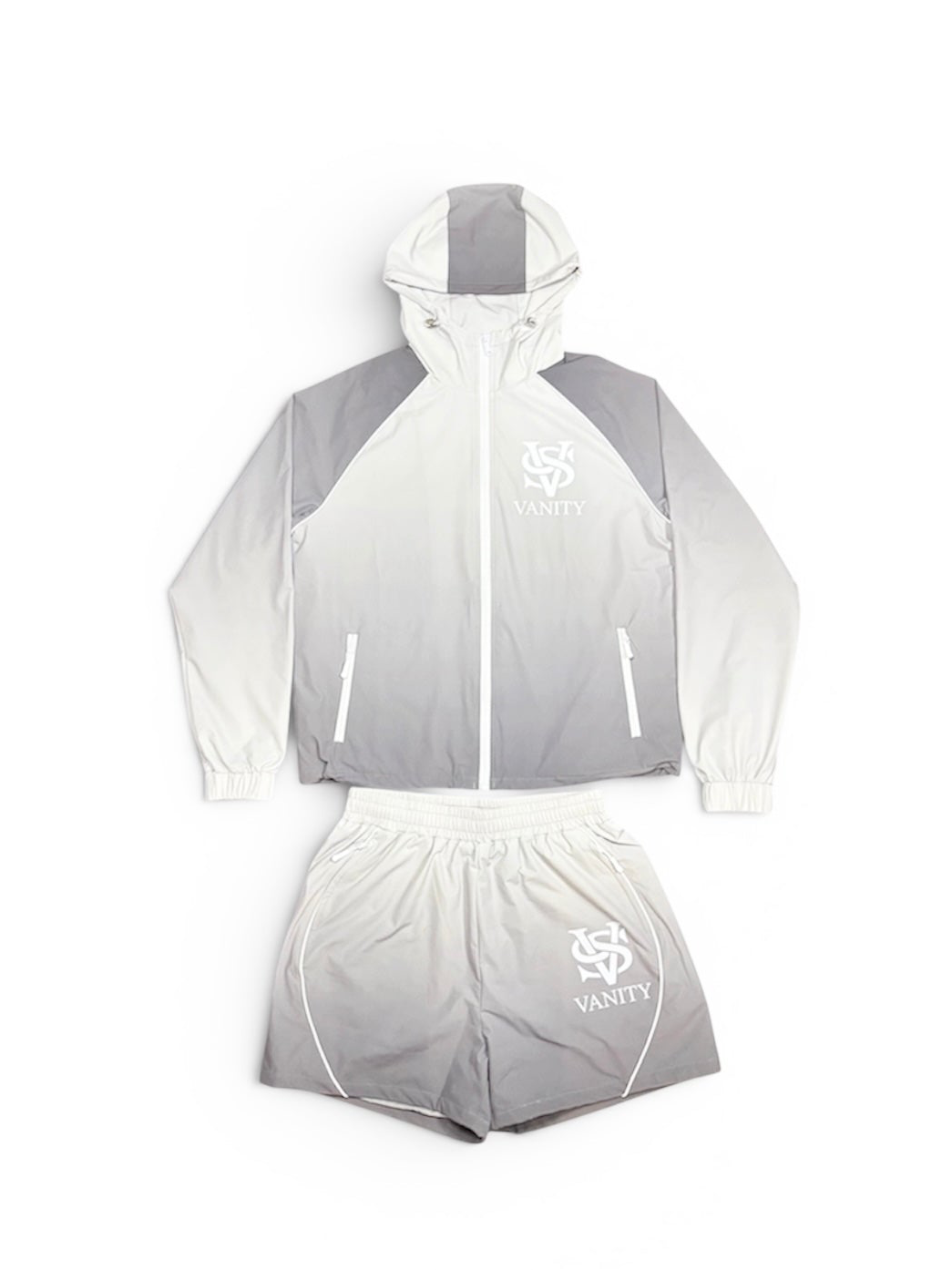 Grey Sequor Windbreaker Set
