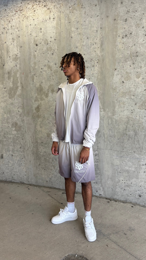 Grey Sequor Windbreaker Set